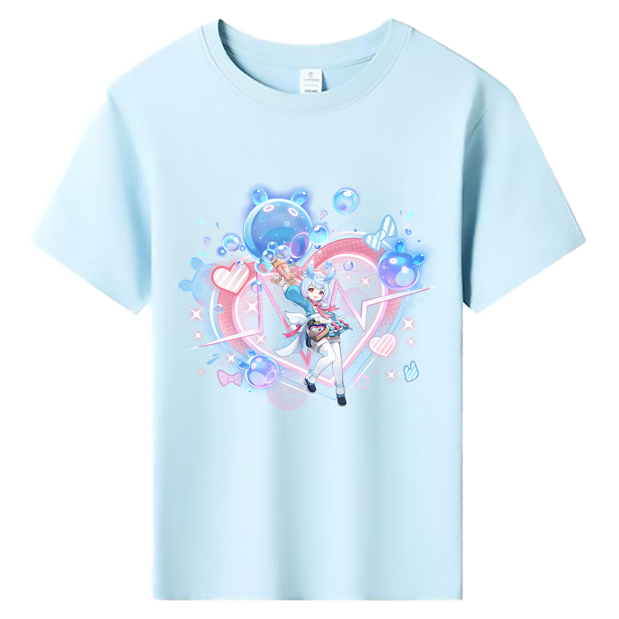 げんし神 シゲウィン genshin Shigewin 綿100％キッズTシャツ（フロントプリント）